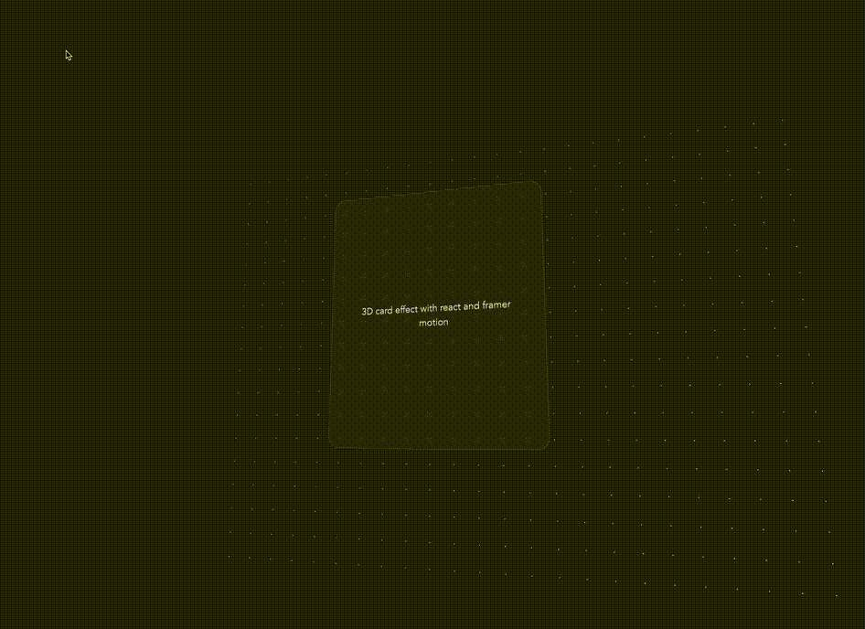 Card animation