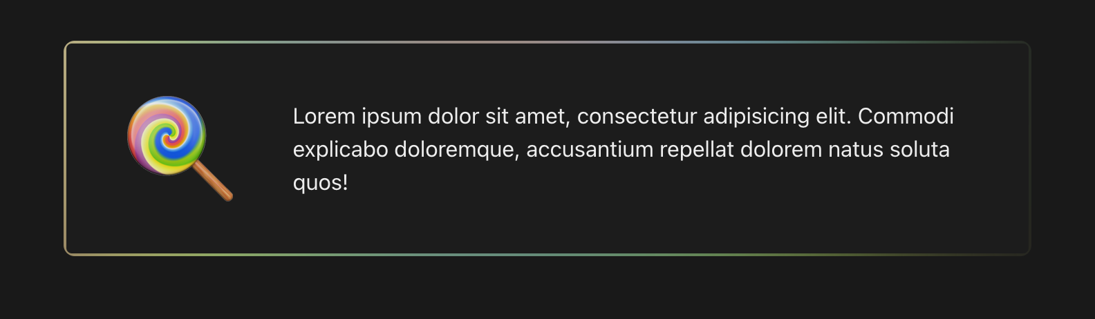 Gradient border